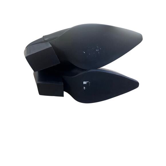 Billini Black/White Ankle Cowboy Boots Size 6 - Picture 4 of 4